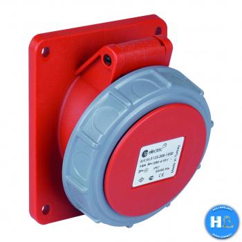 CEE Anbausteckdose mit QuickConnect 83x90mm 5P 32A 6h IP67